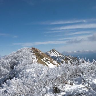 三角点へ向かう人が居たけれど、完全に雪が覆うまで、もう少し待って欲しいな