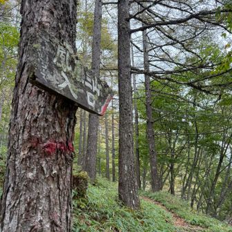 そして鳳凰三山入口まできた。出口の看板はあるのか？？