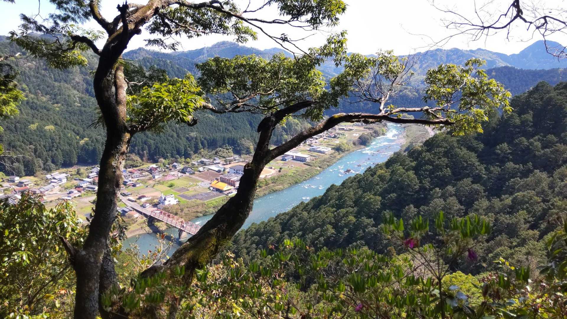 ここからの景色がいい✨
長良川見える👀ここらへんのツツジは終わってました～
