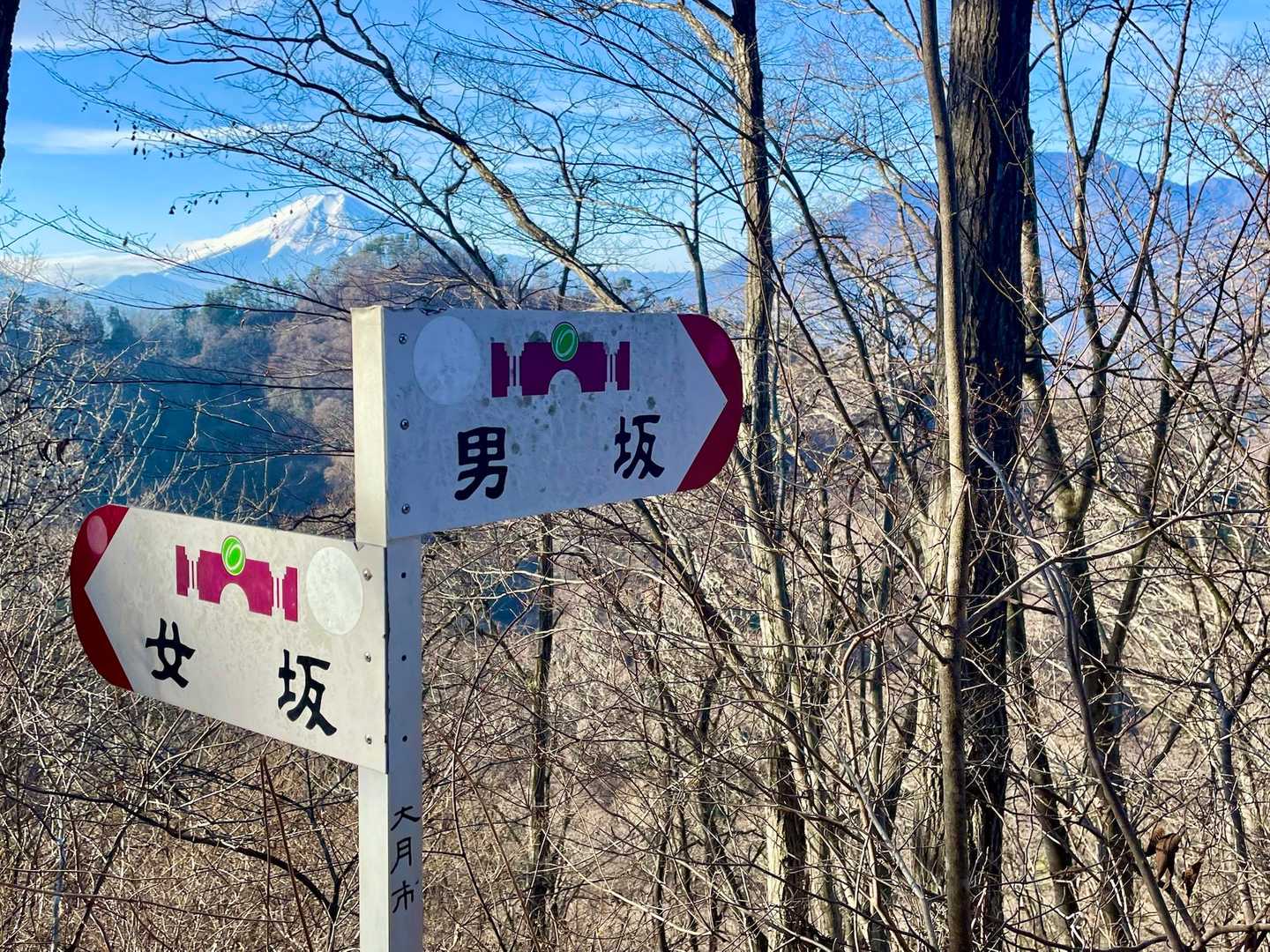 登山道入口-高川山-禾生駅 縦走コースの写真