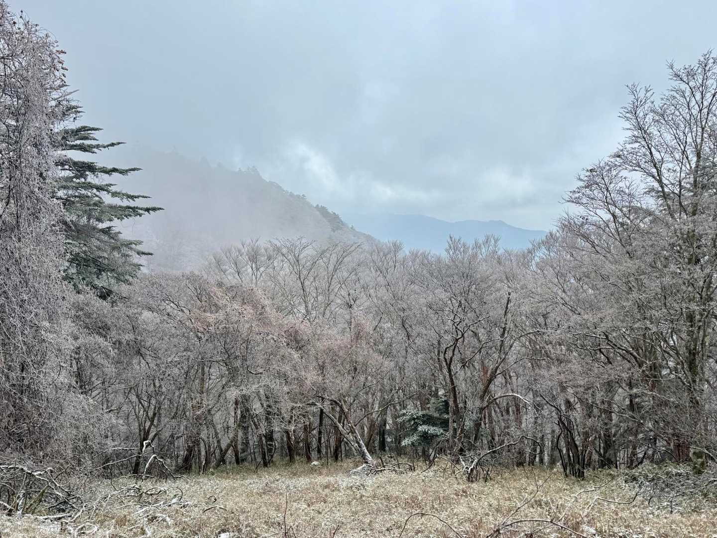 片付けして下山