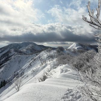 本山から戻る時には曇って来た
