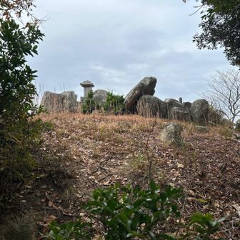 てっぺん。祠が見えます