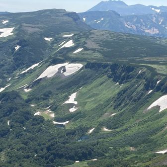 大雪高原沼も見えて