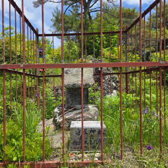 東峰のすぐ裏手に守屋神社の奥ノ宮があります