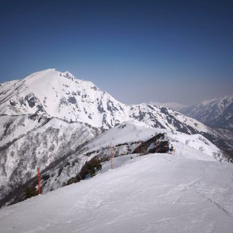 私はリフト山頂駅迄行きました。これを真っすぐ行くとロープウェイからの登山道に当たります🚶リフトは4月5日迄動いてるので景色を眺めに行くのもアリだと思います😀