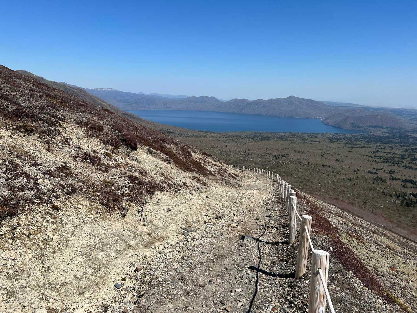 樽前山五合目ゲート-樽前山 往復コースの写真