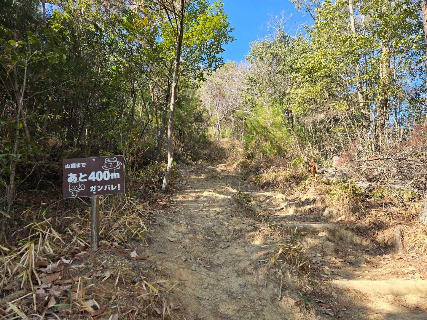 ５０m間隔で看板が