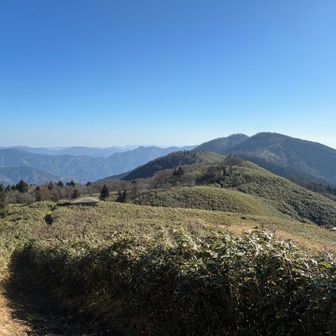 船木山、後山までの稜線