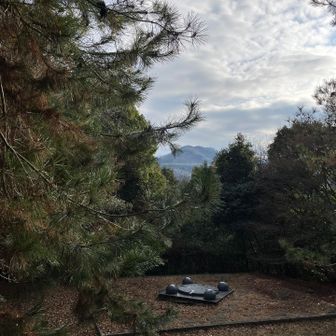 山頂からは大文字山⛰️が見えました