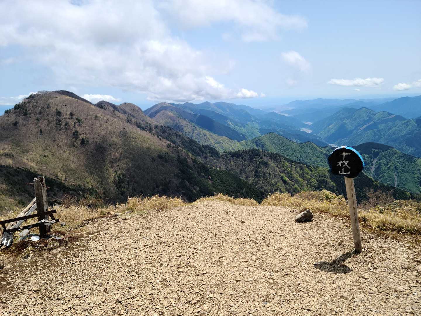 安倍川左岸の山々