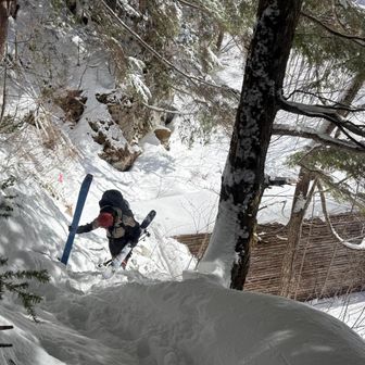 ここから夏道完全トレース💦