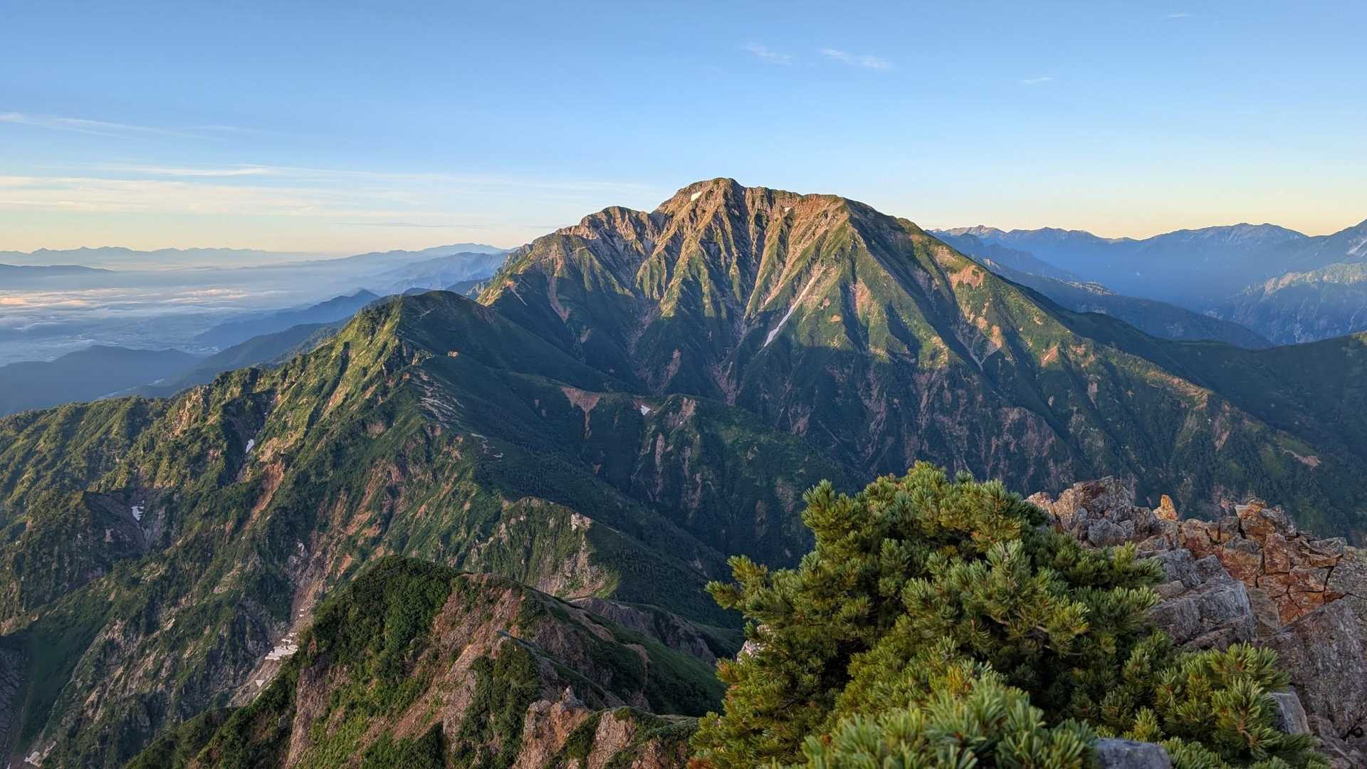 五竜岳はこの角度が一番かっこいい