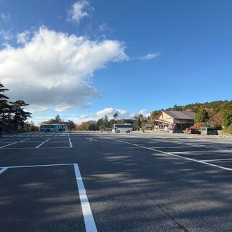 駐車場🅿️まで降りて来ました。
珍しくがら空き！