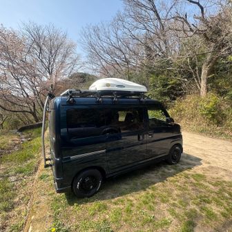 駐車場所まで戻って来ました✌🏻
ちなみに愛車は燃費重視で純正鉄ちんタイヤに変更してます