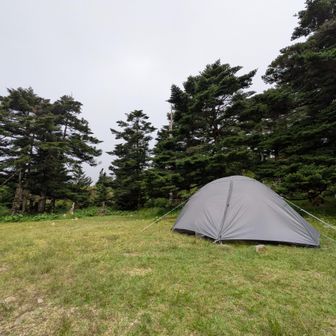 小屋前に張ったのは僕のみ
後で国見八方に3張り