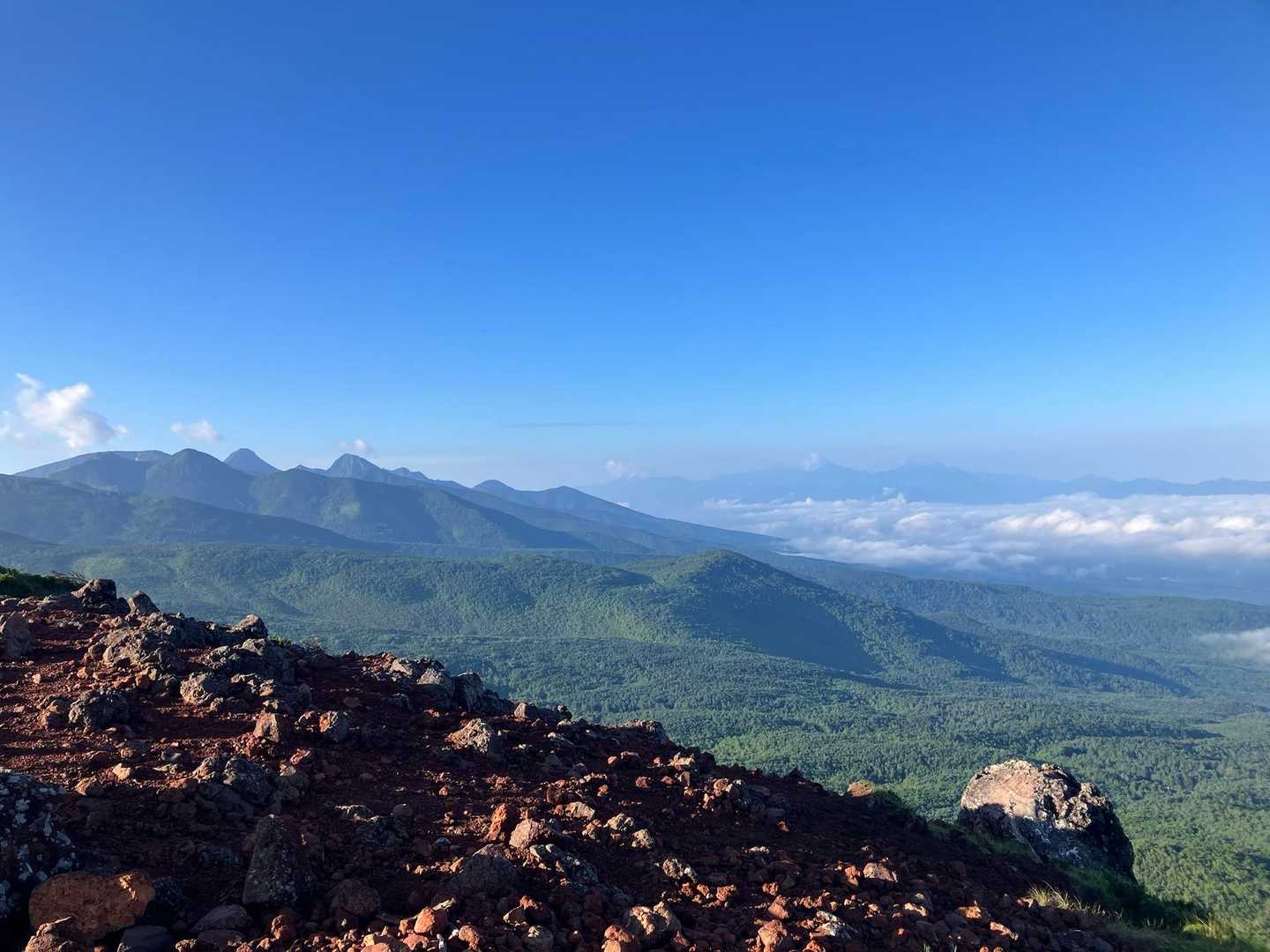 麦草峠-大石峠-中小場-茶臼山 往復コースの写真
