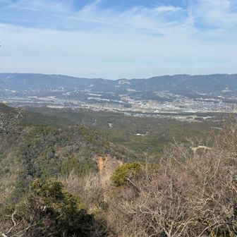 大鉢山山頂から、登って来た丸山方面