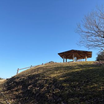 山頂に来ました