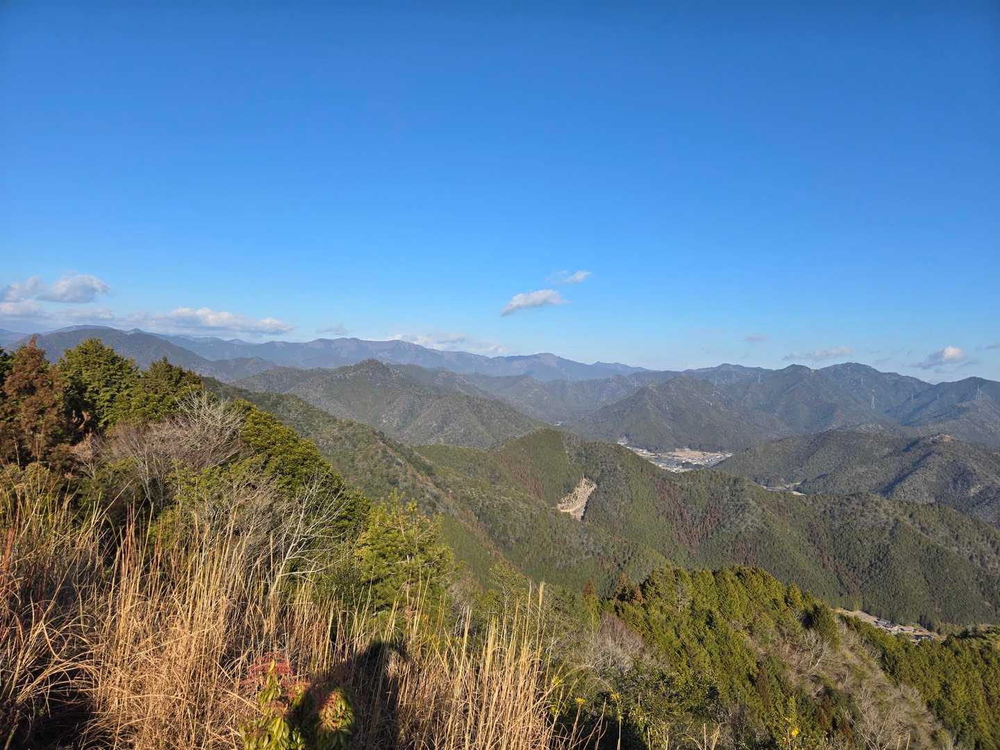山頂から見た景色