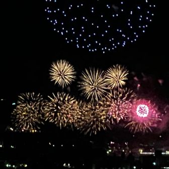 花火が終わるとさっさと下山
