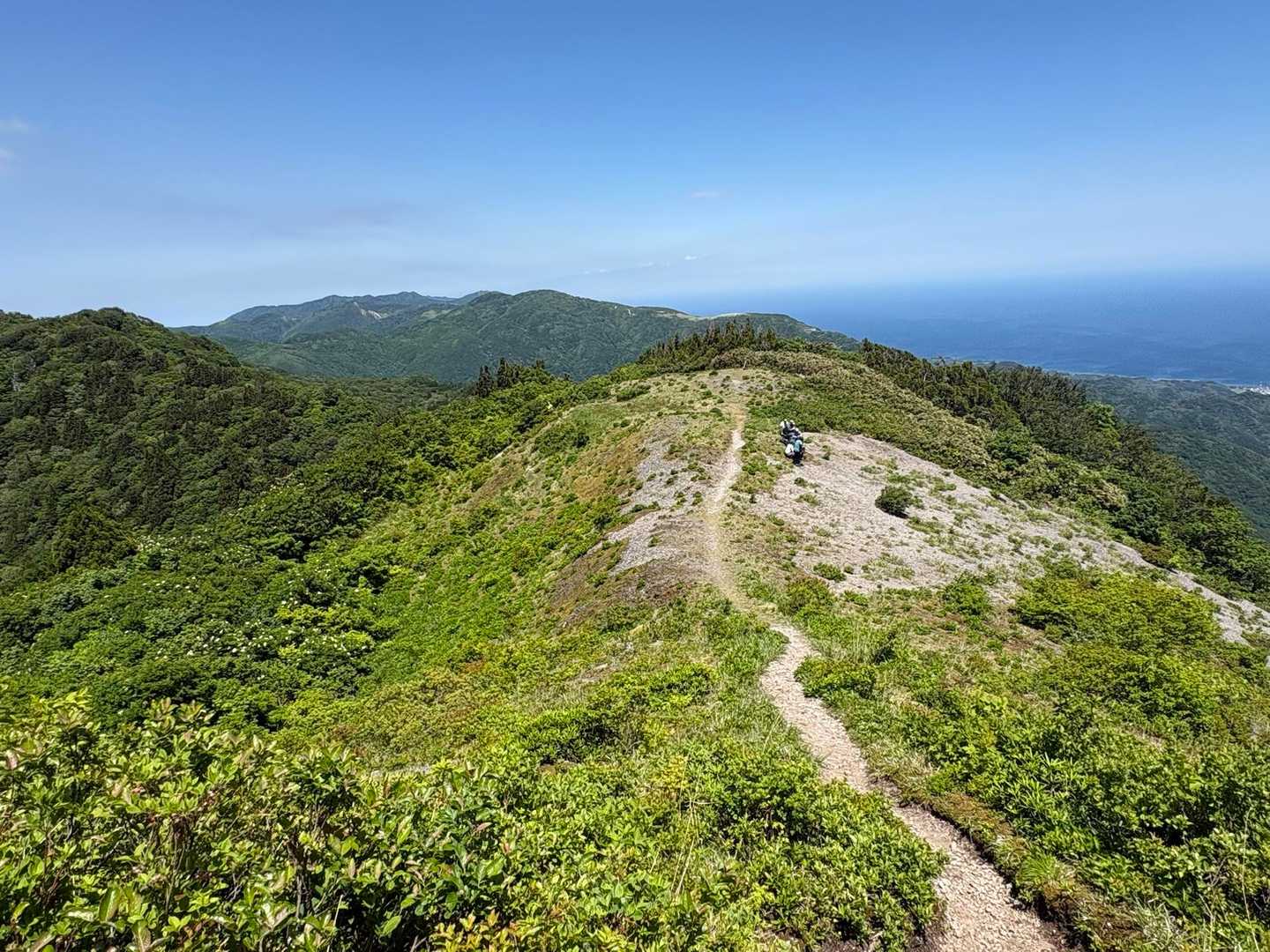 稜線は美しいです🤩（強風だけど）
