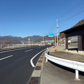 ２週間前に通過したフルーツラインを横断