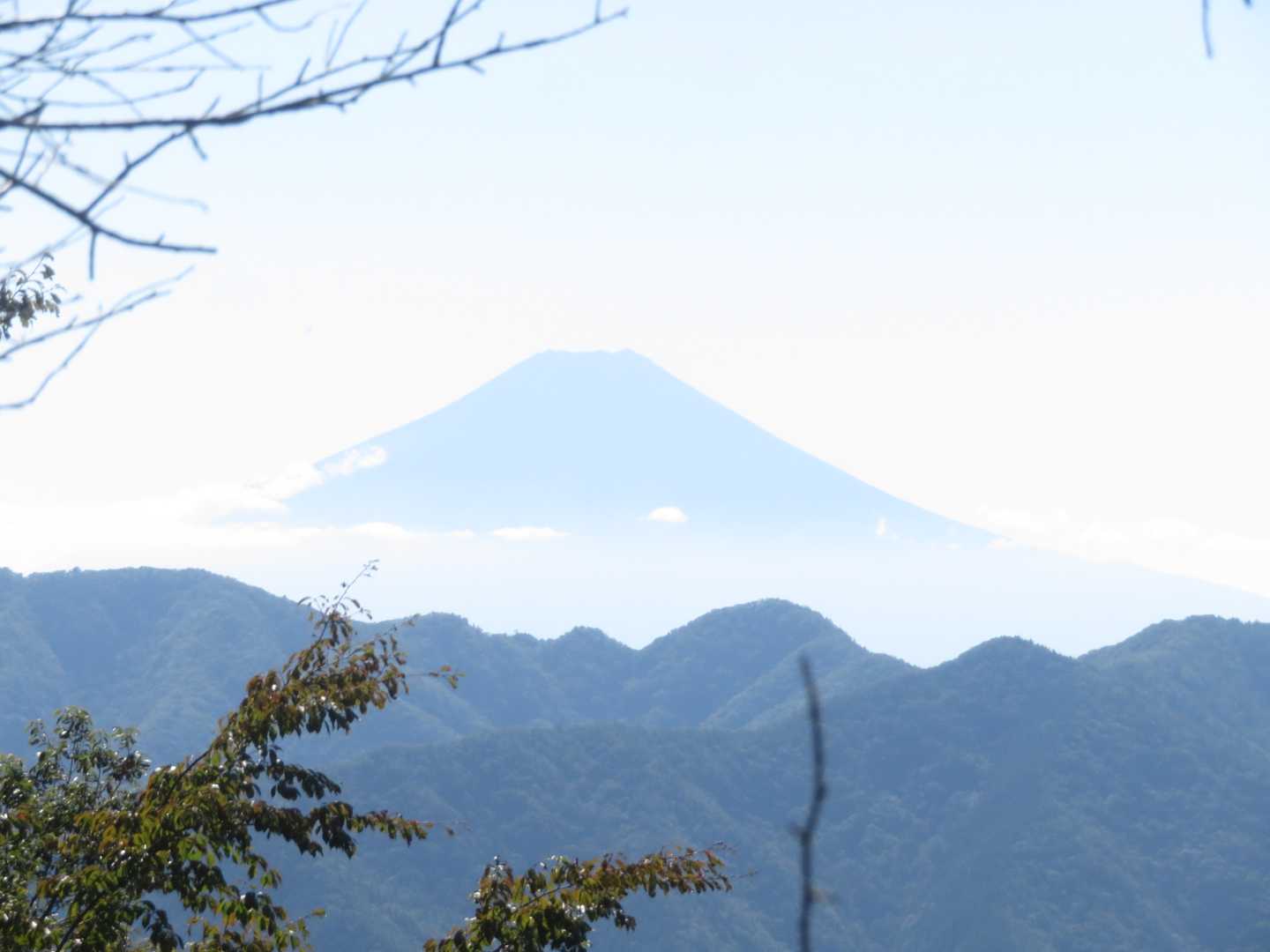 槙寄山からも富士山が見えた