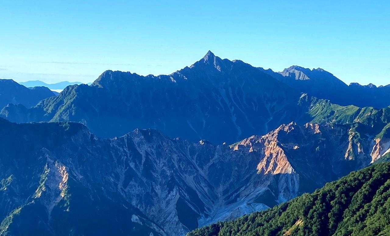 野口五郎岳-東沢乗越 縦走コースの写真