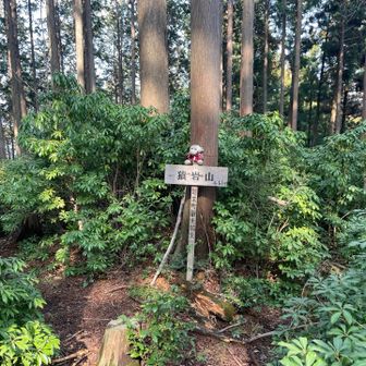 猿岩山山頂到着。ひっそり感満載の山頂です。