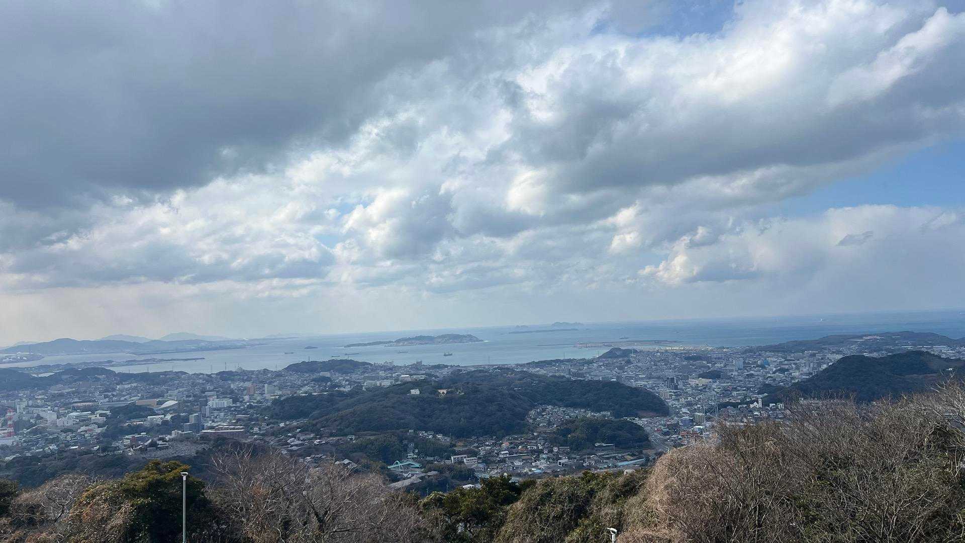 火の山公園駐車場からの景色