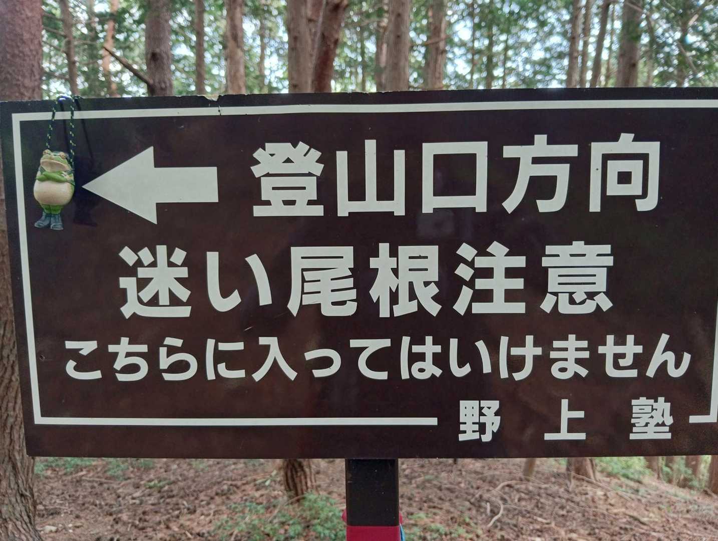 標識と同行者🐸