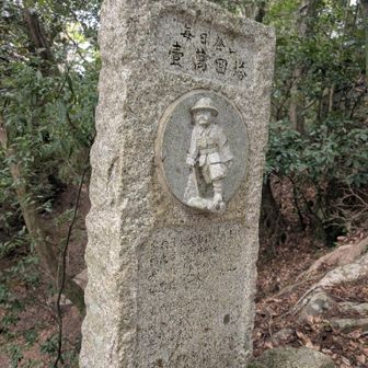 毎日登山　【壹萬回塔】紀念碑
