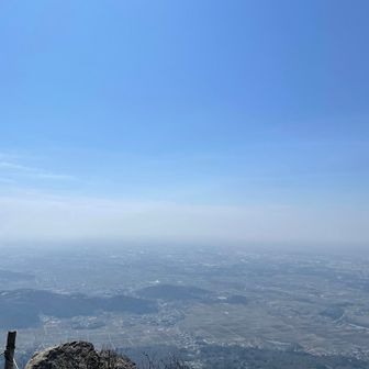女体山頂上から関東平野