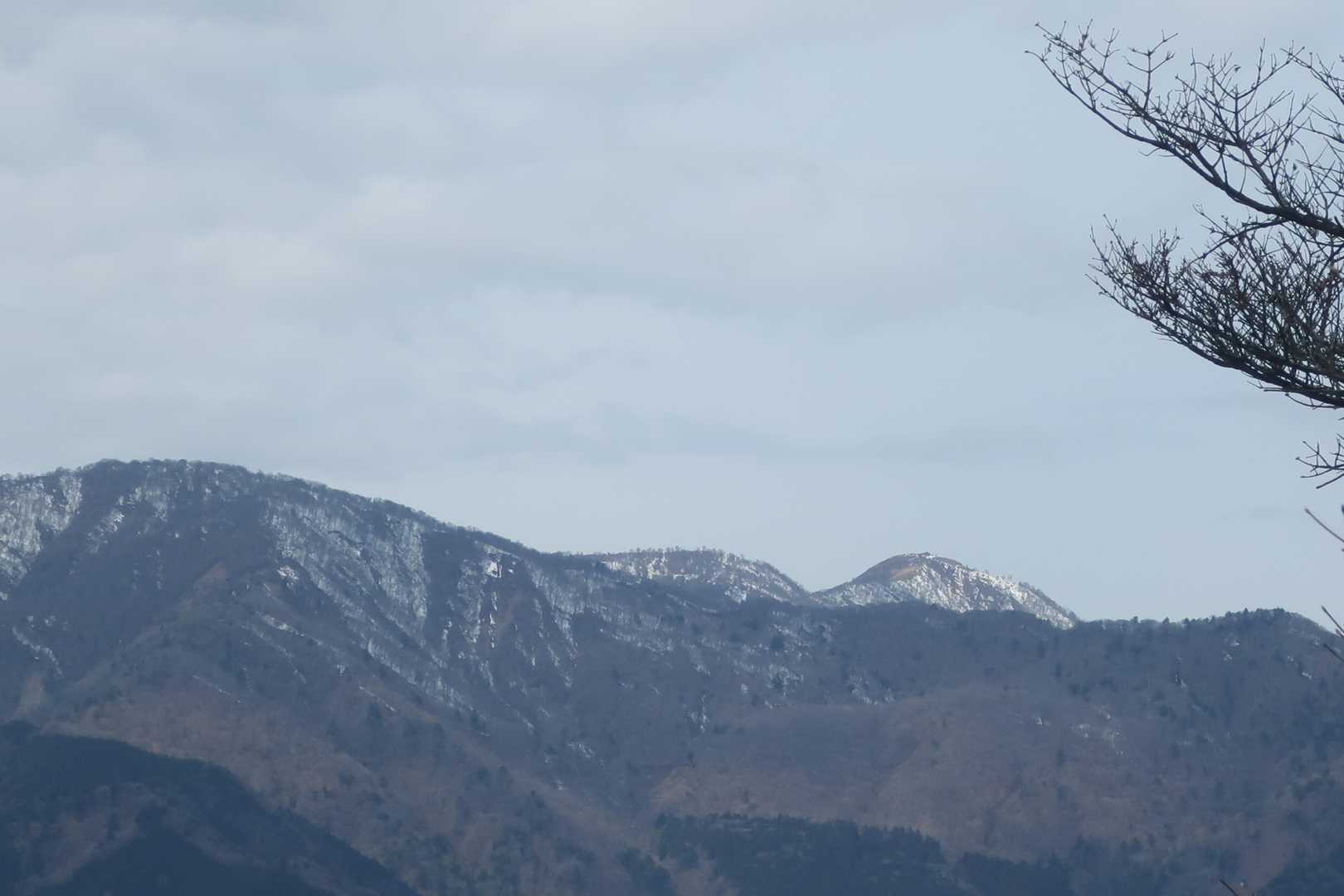 不動ノ峰？棚沢の頭？と蛭ヶ岳でしょうか。