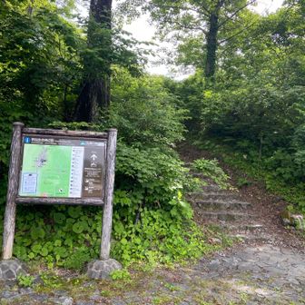 駐車場から登山口へ