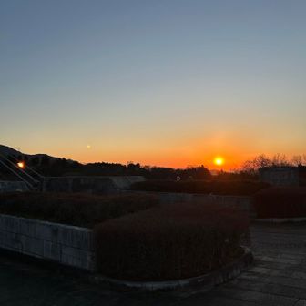 朝焼けも見られた〜