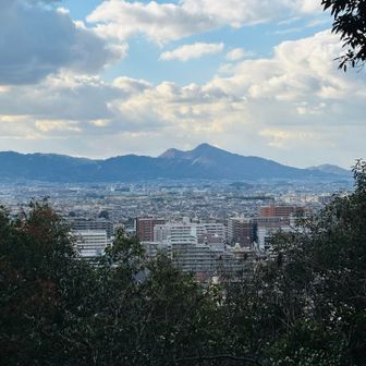 二上山が見えた