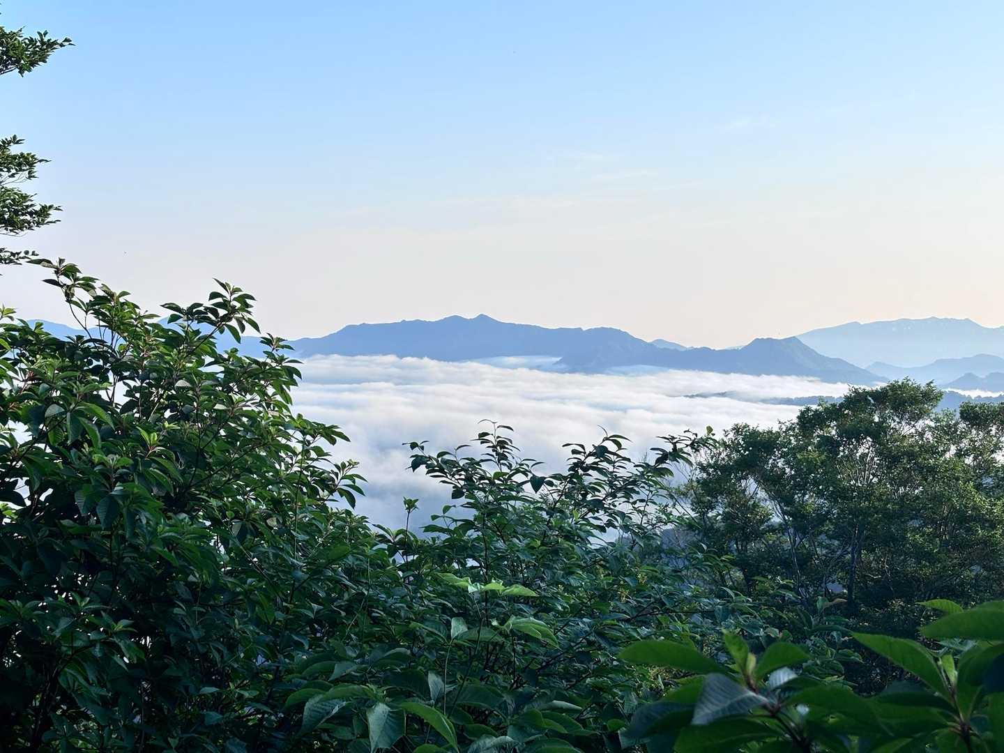 長岡3時集合🚗
で、4時着

駒の湯登山口までは大っ嫌いなクネクネ道わずか
結構、アクセスらくらくで気に入ったw

で、登山開始ですぐに急登🥵

開始後10分で帰りたくなるあたし
でも振り向くとこんな雲海✨✨✨

景色で元気100倍💪