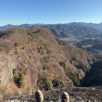 稚児落しの一番上に座っています(結構怖かったです)