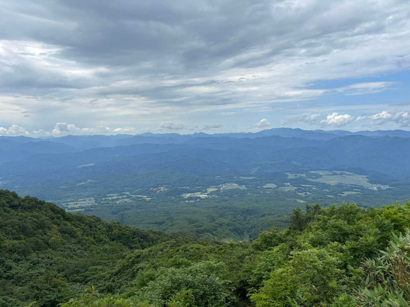 雲が多いです。