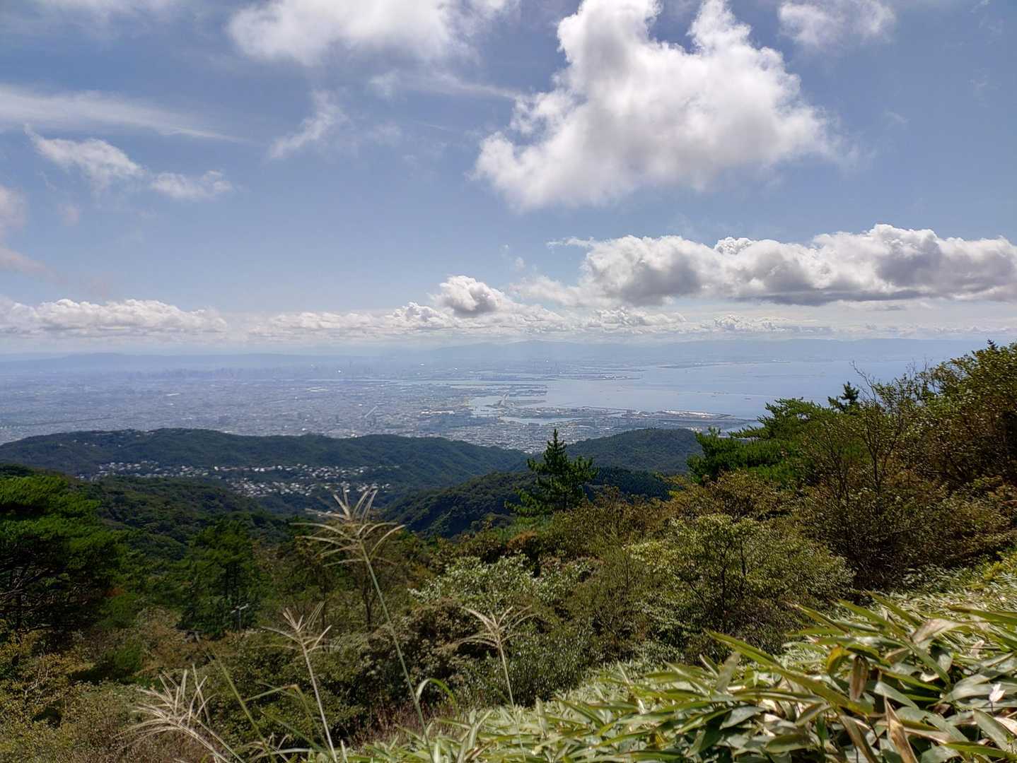 芦屋川駅-雨ヶ峠-六甲山-六甲越-水無山-船坂峠-大谷乗越 縦走コースの写真