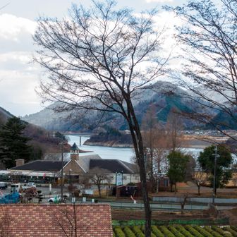 丸山山頂から宮ヶ瀬湖方面を見たが、さほど眺めは良くない