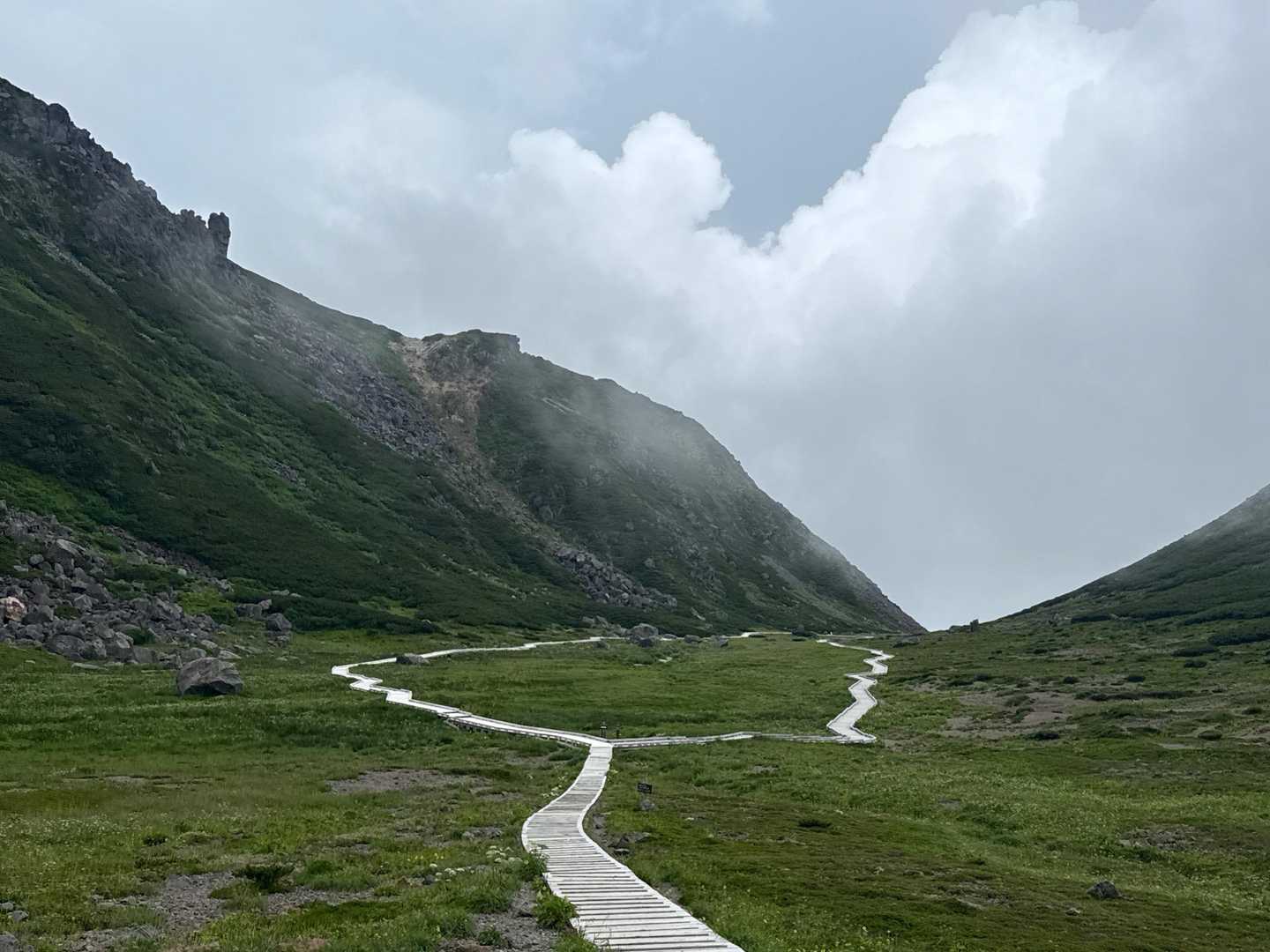 乗鞍山頂バス停-富士見岳口-剣ヶ峰口-蚕玉岳 周回コースの写真