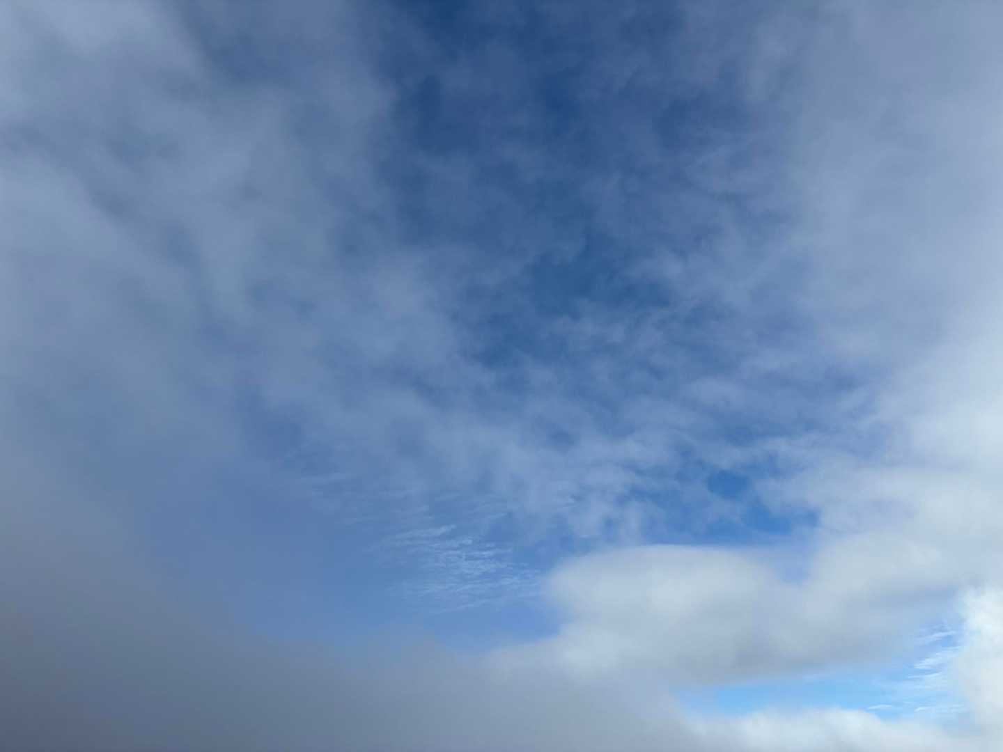 お！青空が見えてきた😍