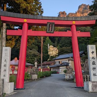 中之岳神社。
帰りはここがゴールです