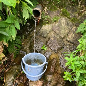 銀玉水
潤沢、冷たくて美味しい