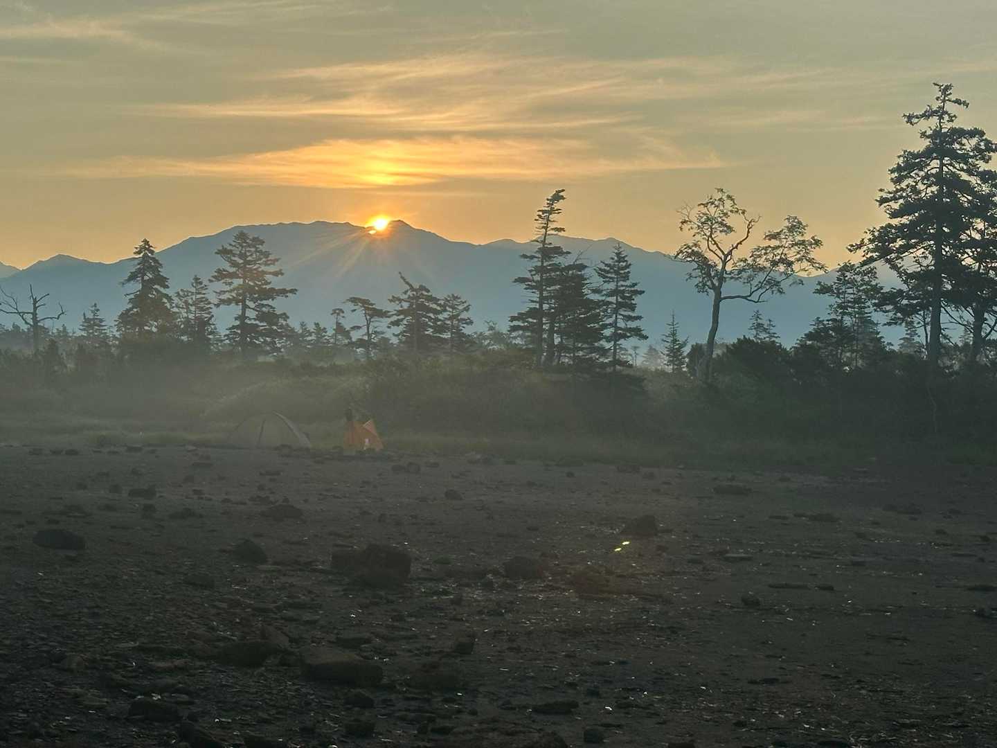 石狩岳から🌞