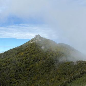 ガスに飲まれる…
迷って眺めて下山