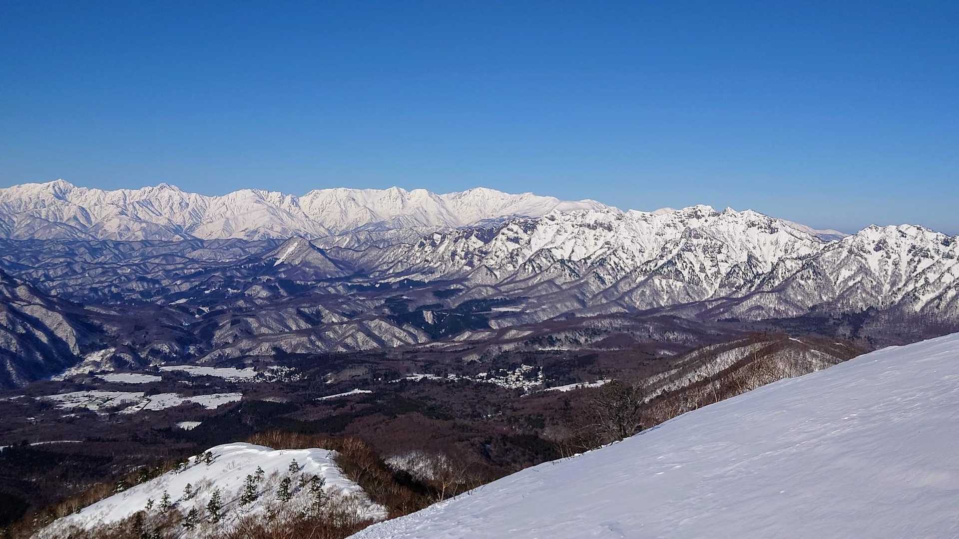 後立山連峰。
